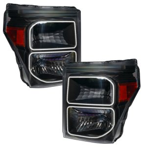 Ford F-250 Headlight Assemblies - ORACLE Lighting - ColorSHIFT w/ BC1 Controller - Black - `11-`16